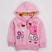 New 2014 100% cotton baby girls kids jackets coats outwear peppa pig Hoodies images