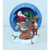 Atraente design de Papai Noel e uma decoração chritmas água/Snow Globes com suporte musical images