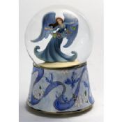 Water/Snow Globes music boxes with angel in the ball images