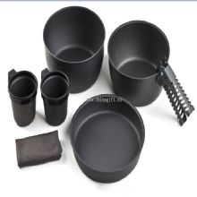 6pcs Hard anodized aluminum technique cookware images