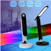3-levels eye-protect rechargeable battery portable folding LED table lamp images