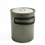 850ml titanium camping pot and lid images