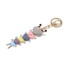 Cheap custom fashion 3d keychain lovely rhinestone keychain images