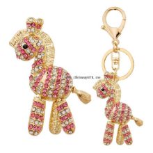 Crystal live animal keychain full rhinestone keychain bulk buy from china images