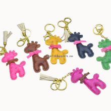 Custom keychain car leather keychain giraffe keychain for women images