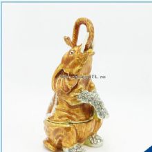 Elefant forma caseta de breloc placat cu argint images