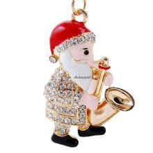 Fancy christmas present crystal keychain rhinestone keychain images