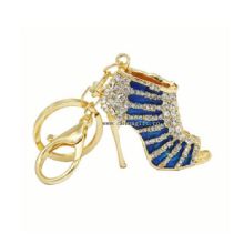 Fashion gift rhinestone keychain high heel shoe keychain china keychain images