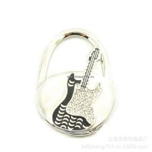 Fashion guitar shaped metal foldable bag hanger stand images