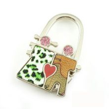 Fashion lover metal foldable bag hanger,bag hook for promotional gift images