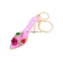 High heel shoe keychain love gift rhinestone keyring wholesales images