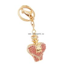Nøglering rhinestone nøglering parfume flaske form images