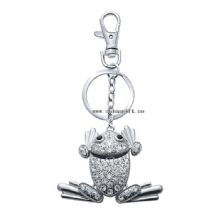 New 2016 novelty crystal keychain frog charm rhinestone keychain images