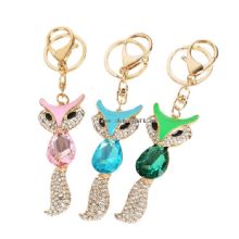 New charm hot selling items fox shape rhinestone keychain images