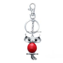 Trendy black eye owl keychain sales promotion ideas gem cheap custom keychains images