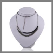 Jeweley mode personnalisé noir collier multicouche images