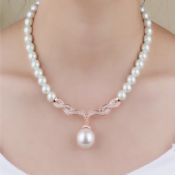 Dos piezas chino hermoso y barato collar de perlas images
