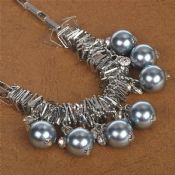 Collier tendance fashion design perle métal design images