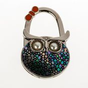 Sostenedor del bolso en forma de buho plegable metal moda images