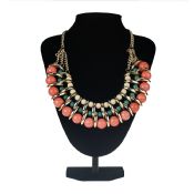 Mode Frauen Schmuck Anhänger Choker klobige Bib-Anweisung Perlen Halskette images