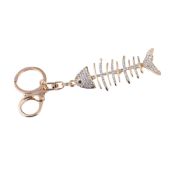 Fish keychain crystal keychain fishbone key ring novelties goods from china images