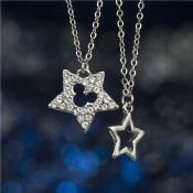 Floating star charm necklace,Floating Pendant Necklace images