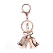 Jingle bell rhinestone keychain barang-barang promosi yang murah Cina cool produk images