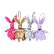 Leather keychain long ears rabbit animal keychain wholesale dance gifts images