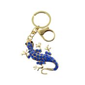 Lizard shape wholesale crystal keychain china market chain decorative images
