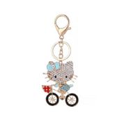 Belle rhinestone keychains alibaba Boutique voiture jouets porte-clés images