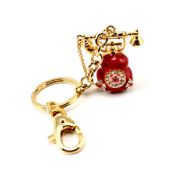 Lovely telephone metal keychain wholesale keychains images