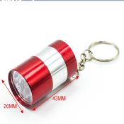 6 mini portable de poche led led torche porte-clés images