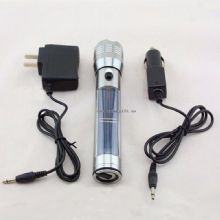 Solar Aluminium Alloy Flexiable LED Flashlight images