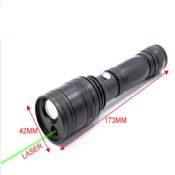 multifunction laser point zoomable heavy duty rechargeable flashlight images