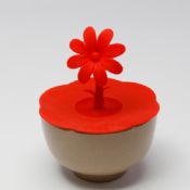 round rice bowl with flower lid images