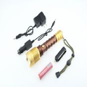 High Power Light 3.7V Rechargeable Led Flashlight With Compass images