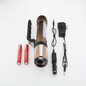 Led Zooming Rechargeable Torch images