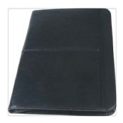 Black Classic Business Zip PU Leather Portfolio images