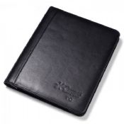 Black classical leather portfolio folder images