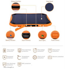 mini mobile solar power bank 5600mah images