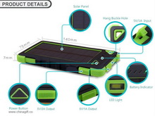 8000mah water-proof solar charger images