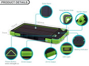 8000mah water-proof solar charger images