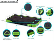 cargador solar de 8000mAh a prueba de agua images