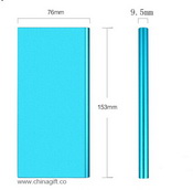 Супер тонкий 10000mah двойной usb питания банк images