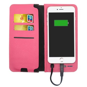 PU Phone Case with Built in Power Bank