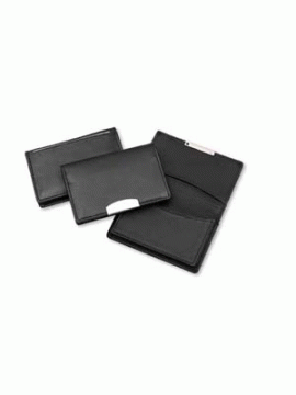 Deluxe Leather  Business Card Holder