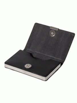 Executive Card Case - Black Leather Look
