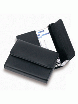 Leather Side Loading Business Card Holder