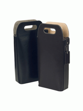 Oaks Leather 2 Bottle Wine Carrier