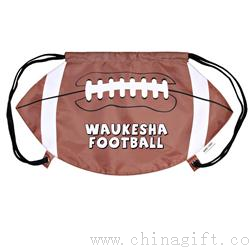 Football Drawstring Backpack Cinch Bags